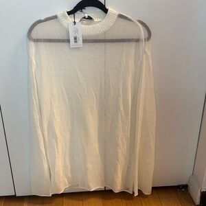 WeWoreWhat Cream Crewneck Top